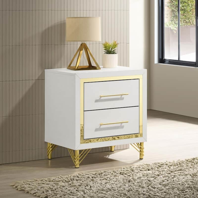 Chesney White 2-drawer Nightstand