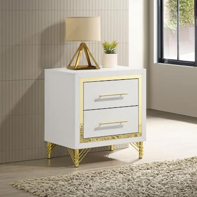 Chesney White 2-drawer Nightstand