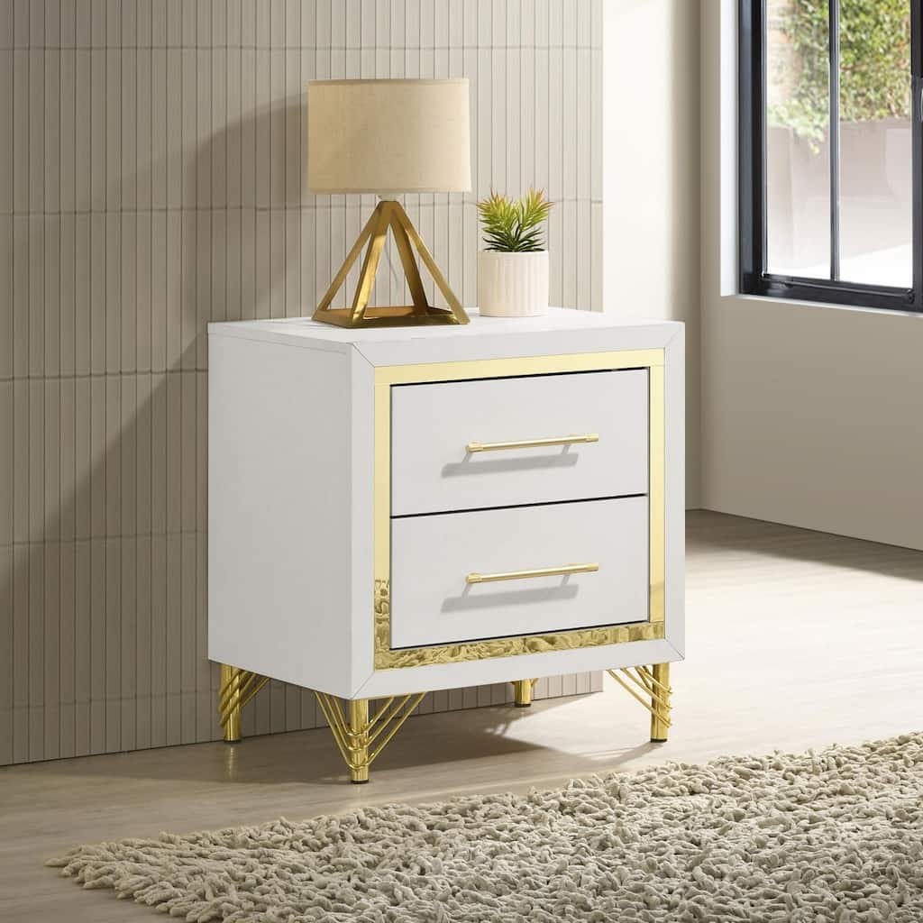 Chesney White 2-drawer Nightstand
