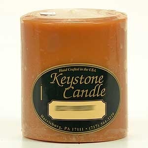 6 Pcs, Spiced Pumpkin 3x3 Pillar Candles 3 in. diameterx3.25 in. tall