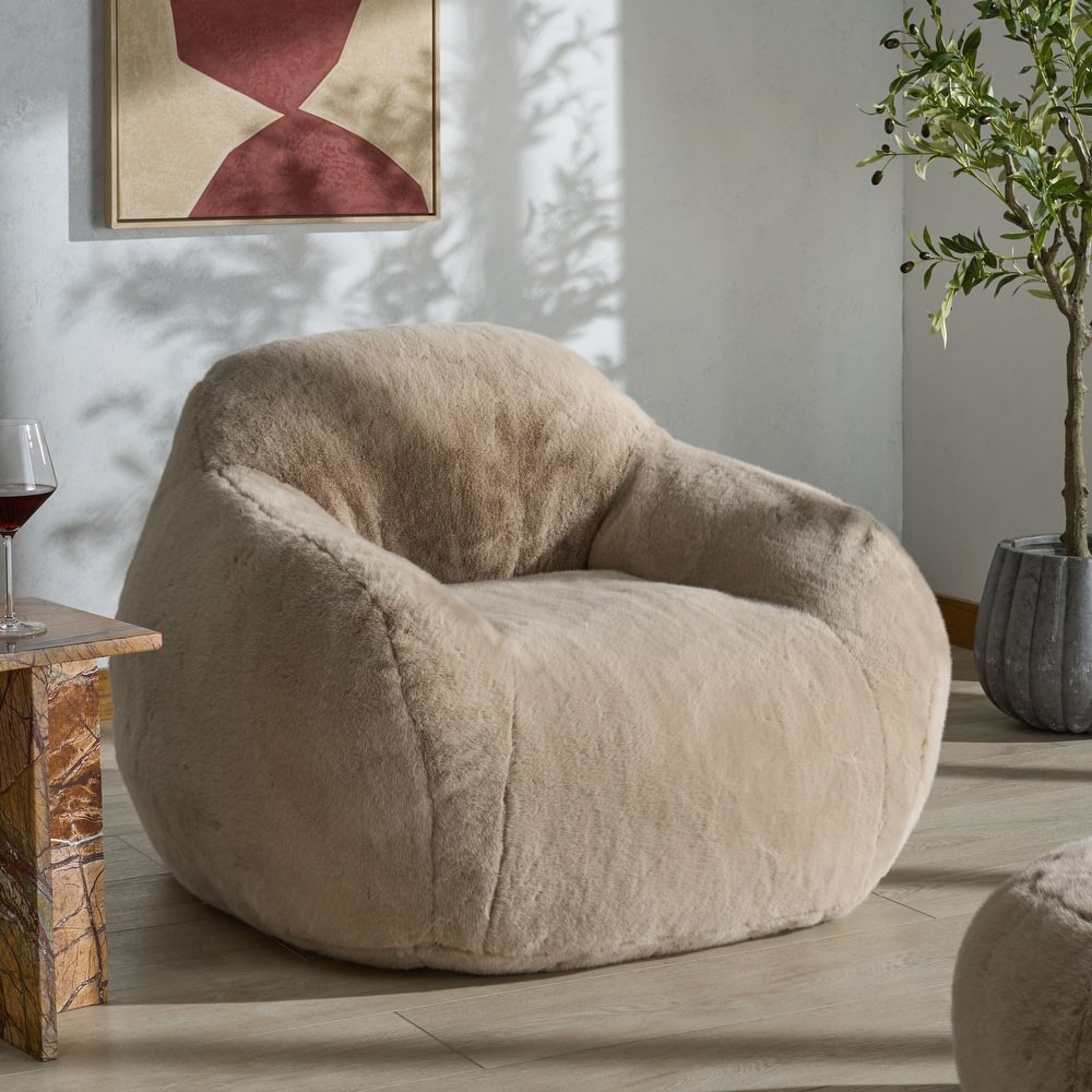 SAFAVIEH Couture Lorianna Bean Bag Chair - 39"W x 39"D x 30"H