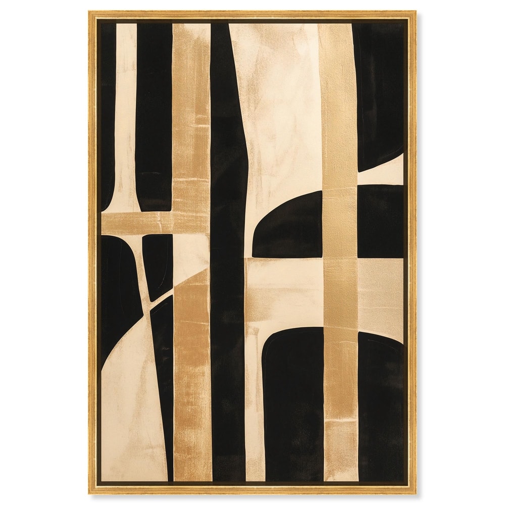 Noir and Gold I Canvas by Art Remedy