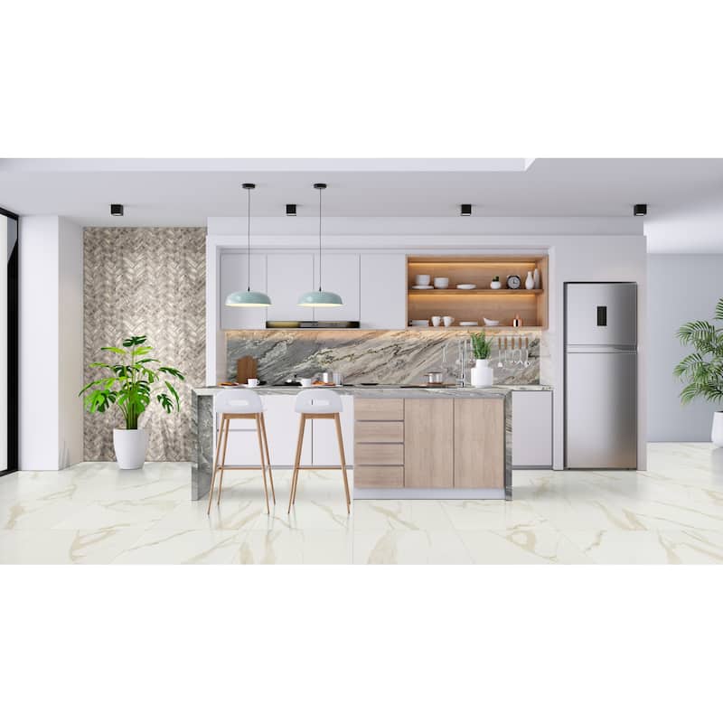 Ackland AKNPTARD24X24M-PL Ardena - 24" x 24" Porcelain Square Floor