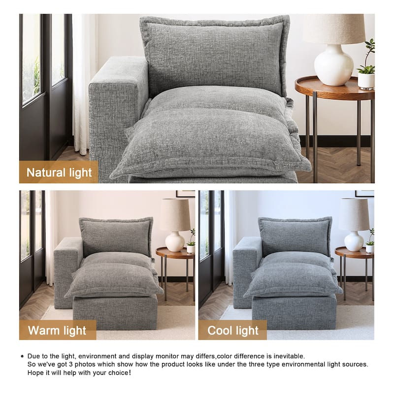 Comfy Cloud Couch Plush Modular Sectional Sofa For Living Room