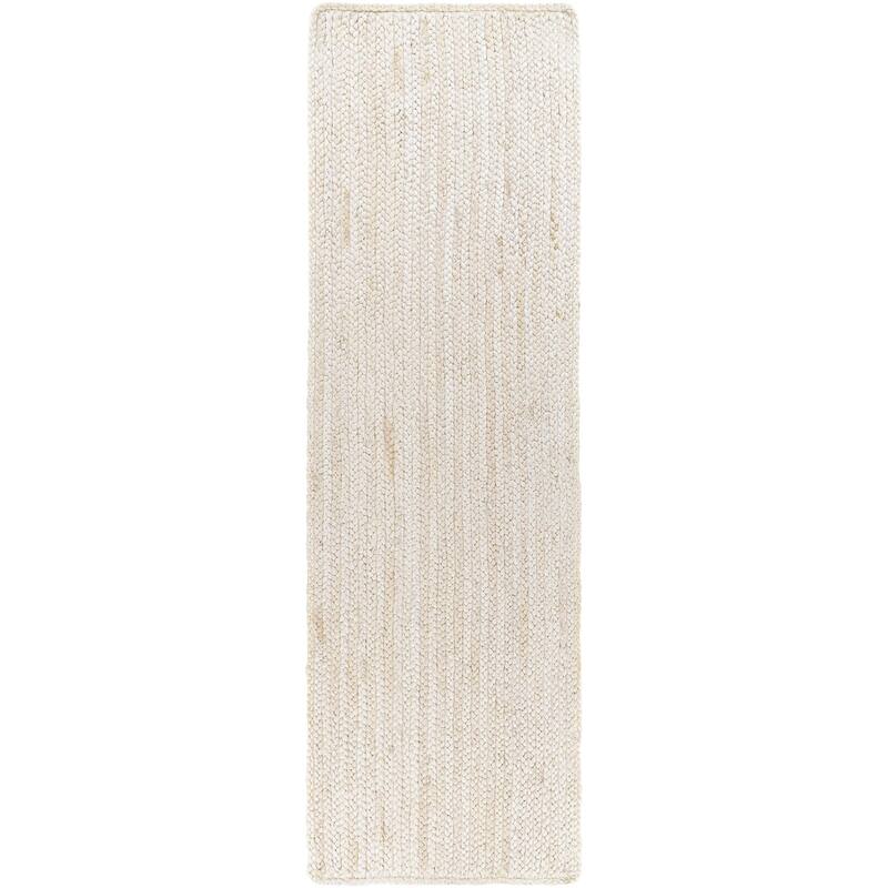 Livabliss Natural Braids Casual Area Rug - 2' 6" x 8' - Cream - Runner