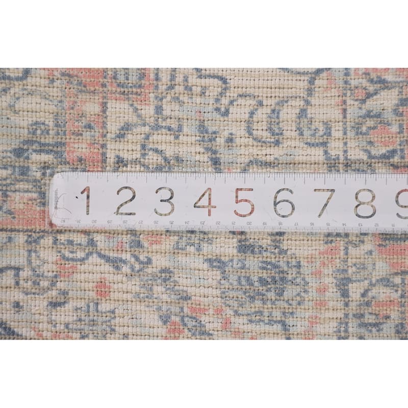 Floral Abstract Oriental Area Rug Hand-Knotted Wool Carpet - 5'3"x 7'6"