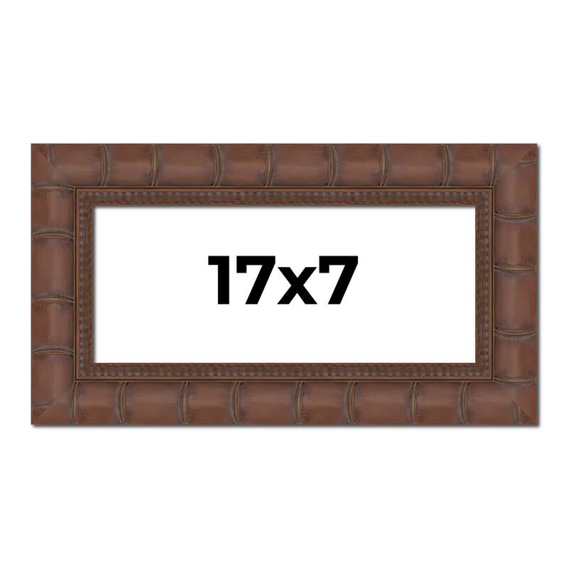 17x7 Frame Pewter Solid Wood Picture Frame Width 1.625 Inches | Interior Frame Depth 0.6875 Inches