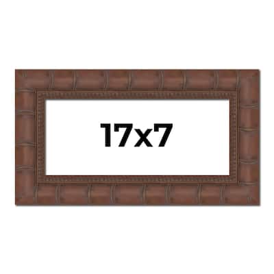 17x7 Frame Pewter Solid Wood Picture Frame Width 1.625 Inches | Interior Frame Depth 0.6875 Inches