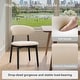 preview thumbnail 18 of 27, Modern Solid Wood Dining Chair with Upholstered Seat by GDFStudio