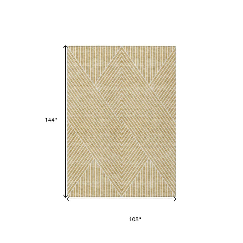 HomeRoots Geometric Transitional Rectangle Outdoor Rug