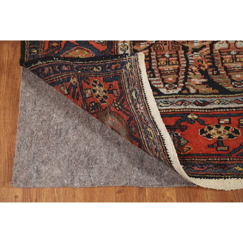 Hand Knotted Oriental 100% Wool Carpet Traditional Geometric Oranges & Rust Senneh Runner Rug - 15' 11'' X 5' 2''