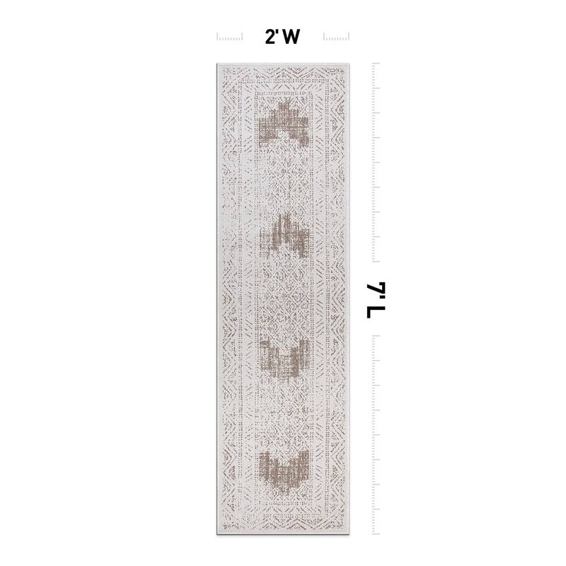 World Rug Gallery Transitional Bohemian Indoor/Outdoor Area Rug
