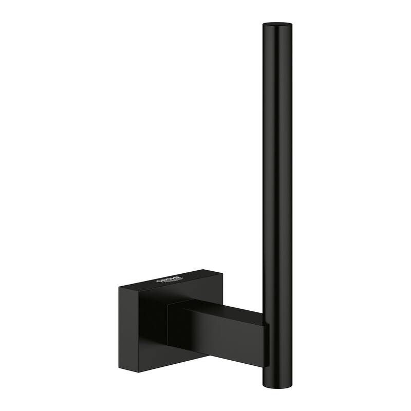 Grohe Essentials Cube Toilet Paper Holder - Matte Black