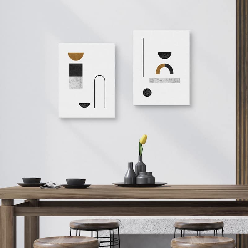 Abstract Luxe Engery, Abstract Luxe Strength by Dana Shek Canvas Art Prints