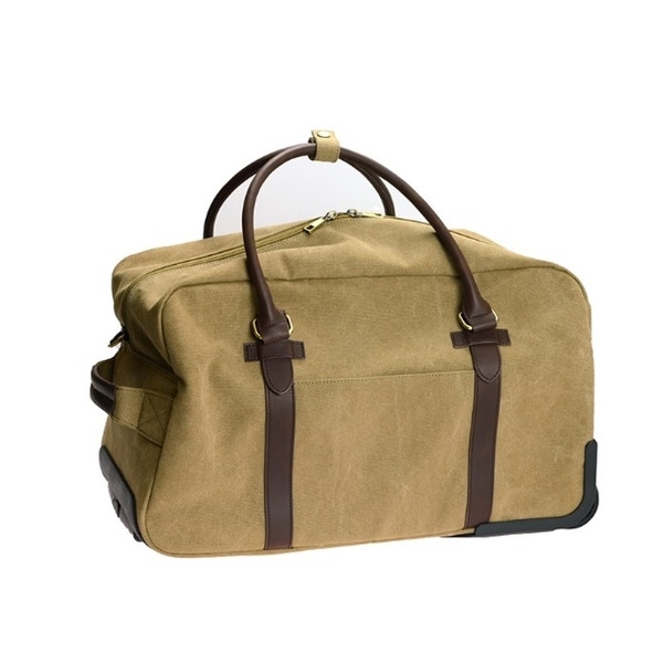 canvas duffle bag with wheels