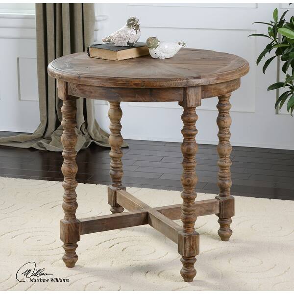slide 1 of 3, Uttermost Samuelle Reclaimed Wood End Table