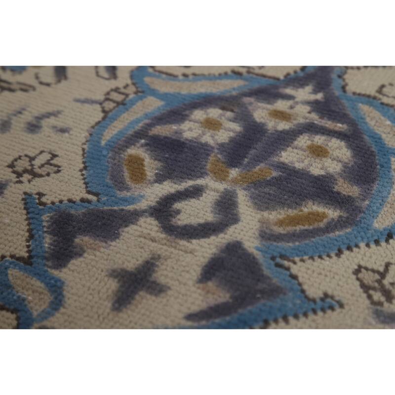 Floral Tabriz Persian Area Rug Hand-Knotted Bedroom Wool Carpet - 6'7"x 9'7"