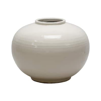 Artissance 10" Creamy White Round Pot - 13.3" L x 13.3" W x 10.2" H