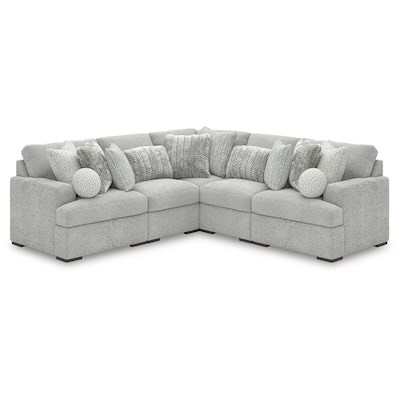 Signature Design by Ashley Snodoodle Gray 5-Piece Sectional - 111" W x 111" D x 40" H
