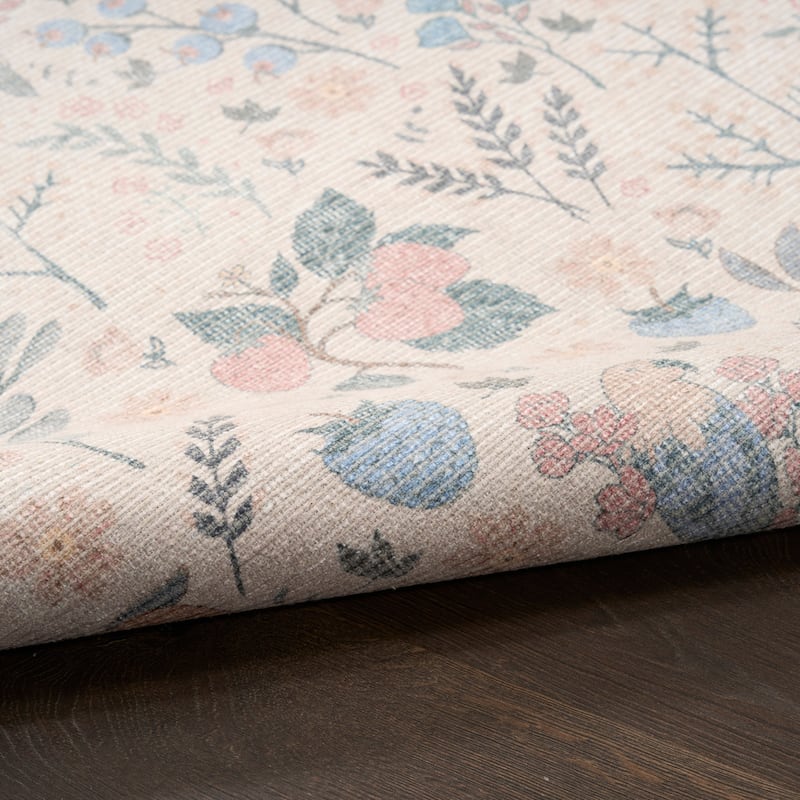 Nourison Botanical Washables Indoor only Chic Floral Area Rug