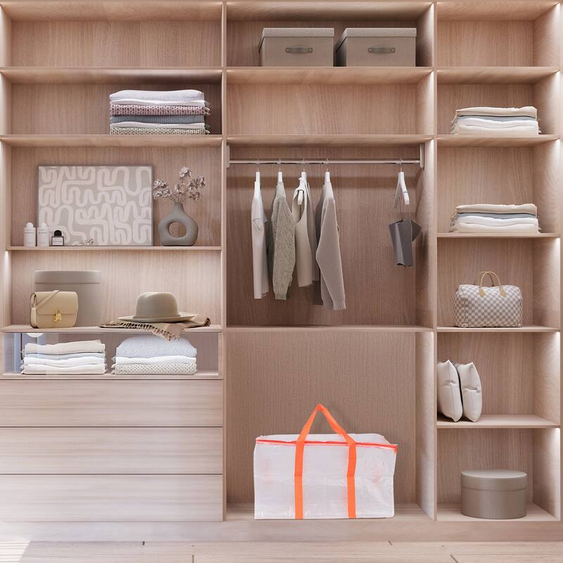 4 Packs Clothes Storage,Foldable Storage Bags,Moving Bags for Comforters,Closet Organizers and Storage with Handles 27*14*15in