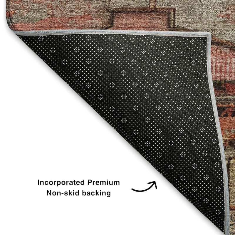 Premium Washable Super Soft Global Traditional Mayfield Rug