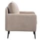 preview thumbnail 5 of 28, 23.6 Inch Seat Wide Chenille Accent Chair - Metal Black Legs Hold 300lbs