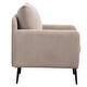 preview thumbnail 6 of 28, Accent Chair With Metal Black Legs,Comfy Chenille Club Fabric Armchair,Single Sofa Chair, Accent Club Guest Chair