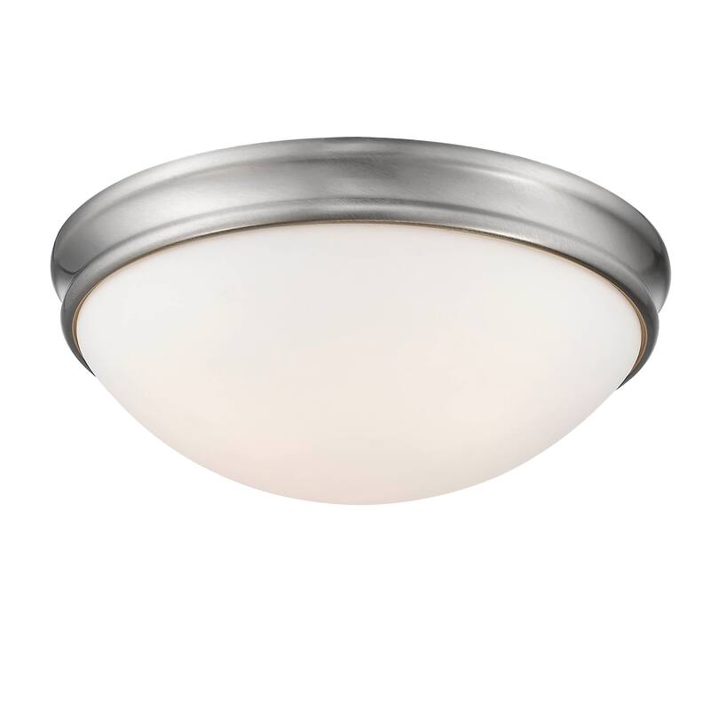 Millennium Lighting Metal 3 Light Flush Mount Ceiling Fixture - Brushed Nickel