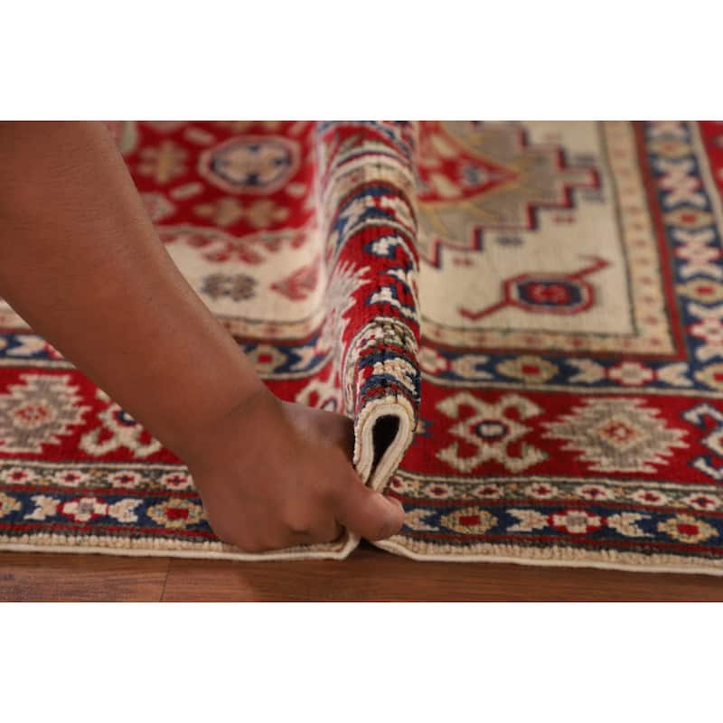 Kazak Oriental Accent Rug Hand-Knotted Wool Carpet - 3'5"x 4'9"