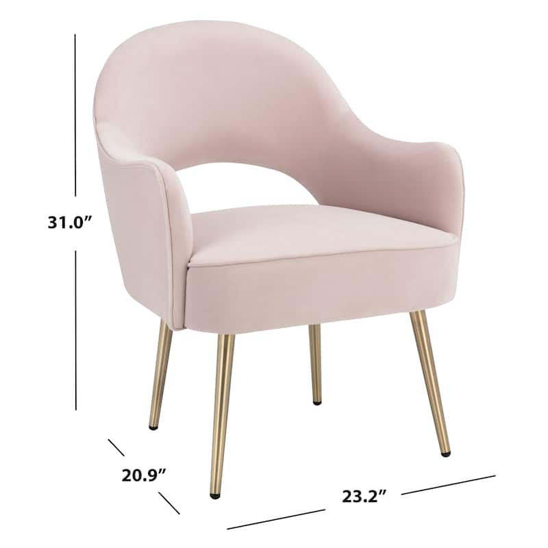 SAFAVIEH Manda Accent Chair - 23.2" W x 20.9" L x 31" H - 23Wx21Dx31H