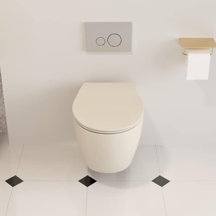 DeerValley Liberty 1.59 GPF Elongated Wall Hung Toilets Included Seat