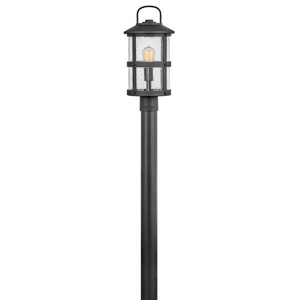 slide 1 of 1, Hinkley Lighting Lakehouse 12v 3.5w 19" Tall Open Air 12v 3.5w Single Black