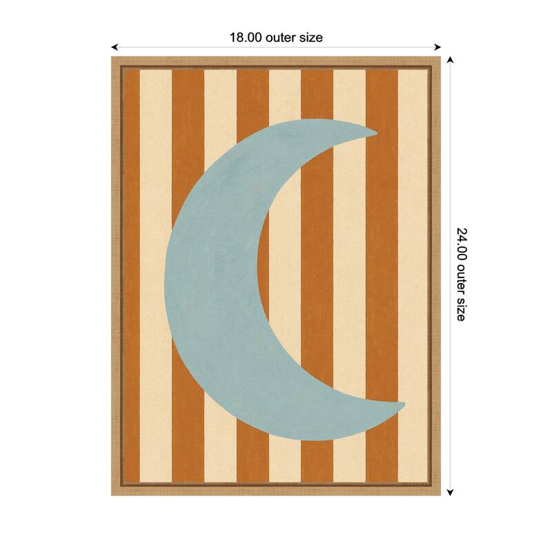 Kate and Laurel Moon by Laura Moss Framed Canvas Wall Art Print