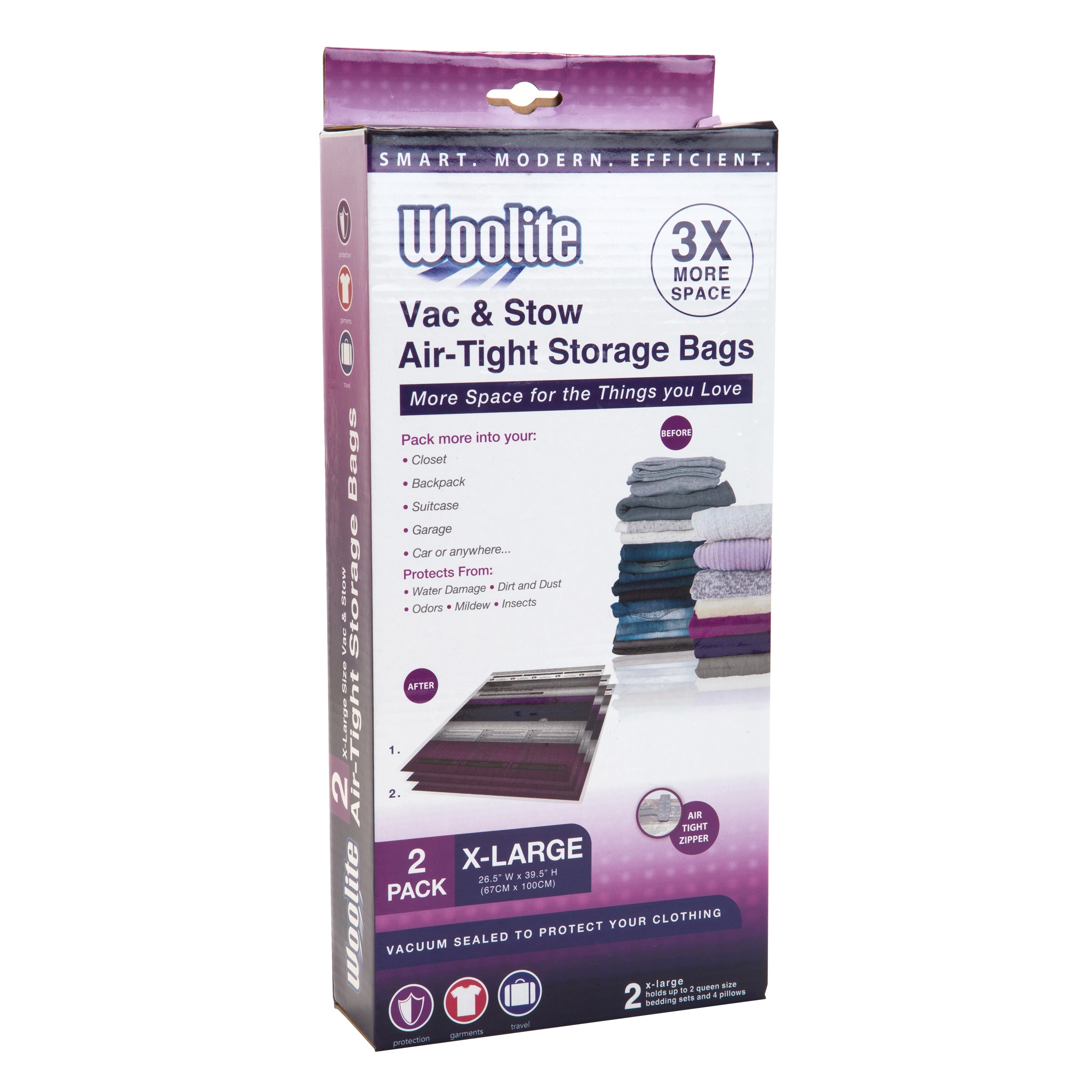 16 Pack Vacuum Storage Bags, Space Saver Bags (2 Jumbo/2 Large/3