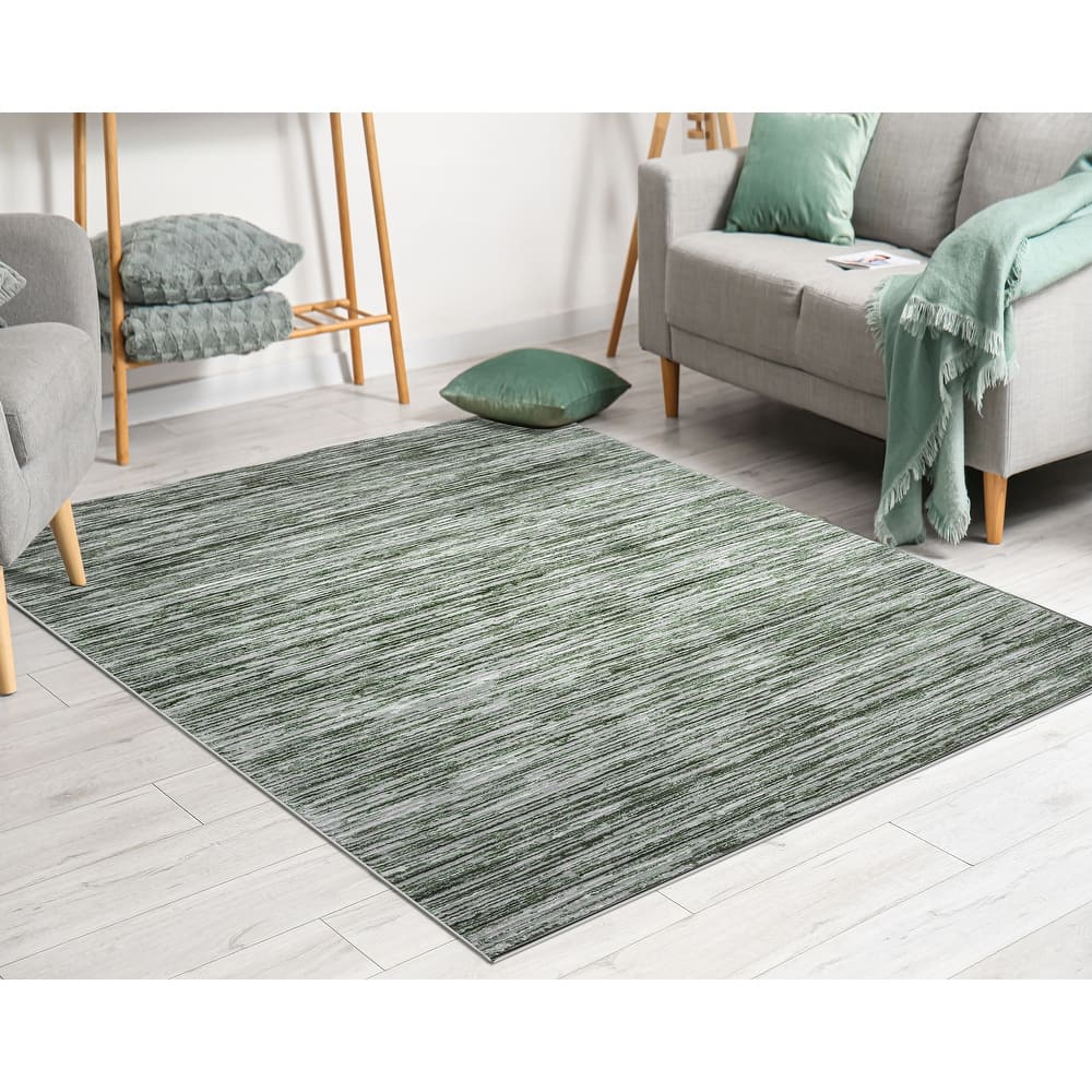 Admire Home Living Sognatore 1228 Transitional Striated Area Rug