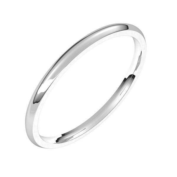 14K White Gold 1.5mm Comfort Fit Band 14K White Gold 1.5mm Comfort Fit Band