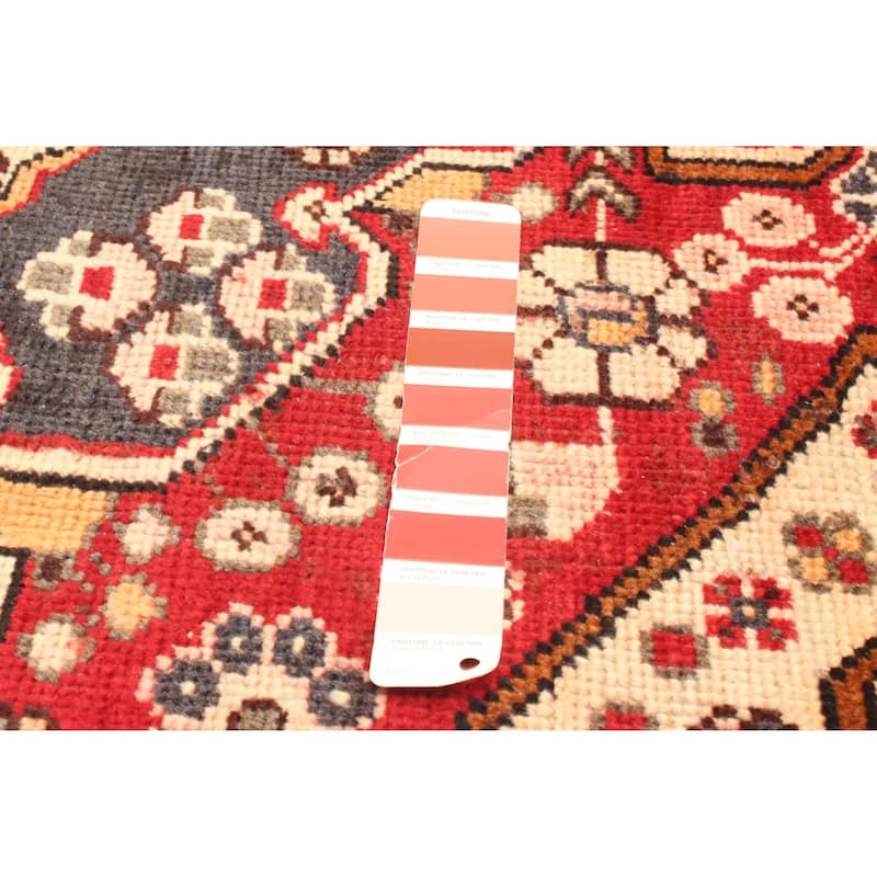 ECARPETGALLERY Hand-knotted Andelz Red Wool Rug - 3'11 x 6'6