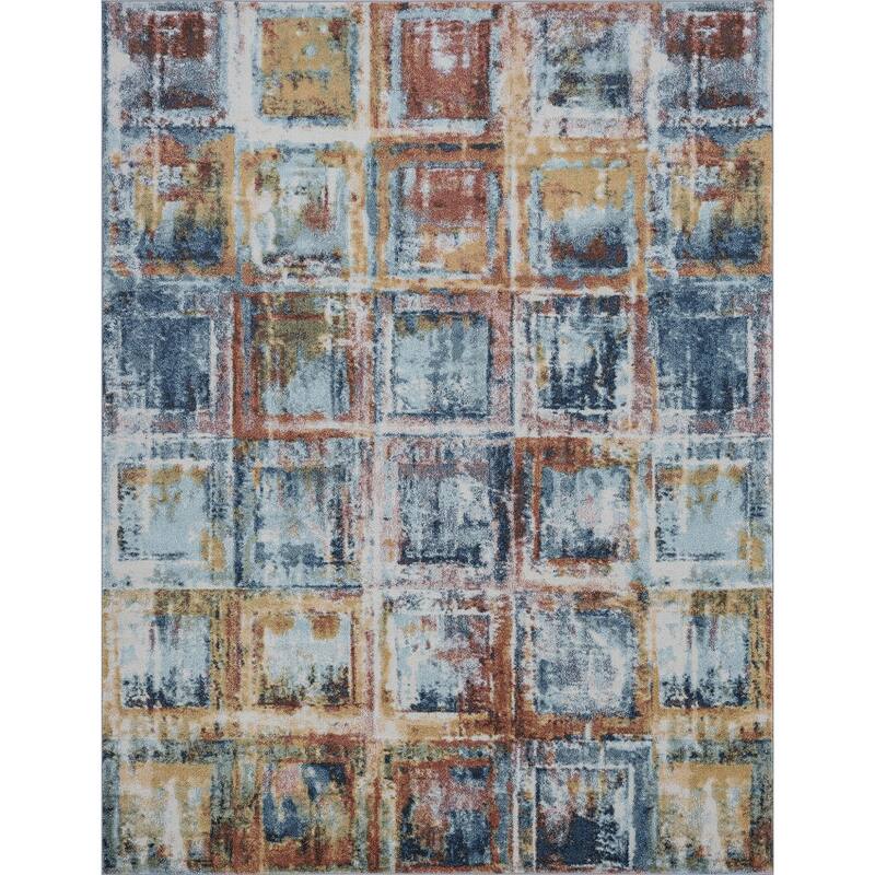 Rayna Bohemian & Eclectic Geometric Indoor Area Rug