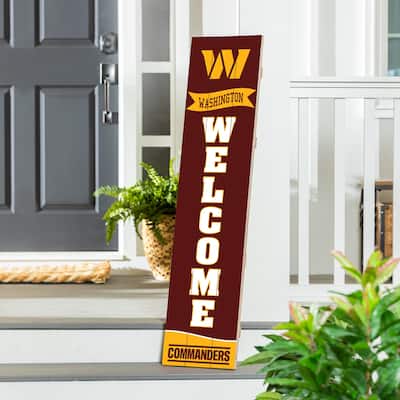47" Porch Leaner Welcome Wall Sign, Washington Commanders