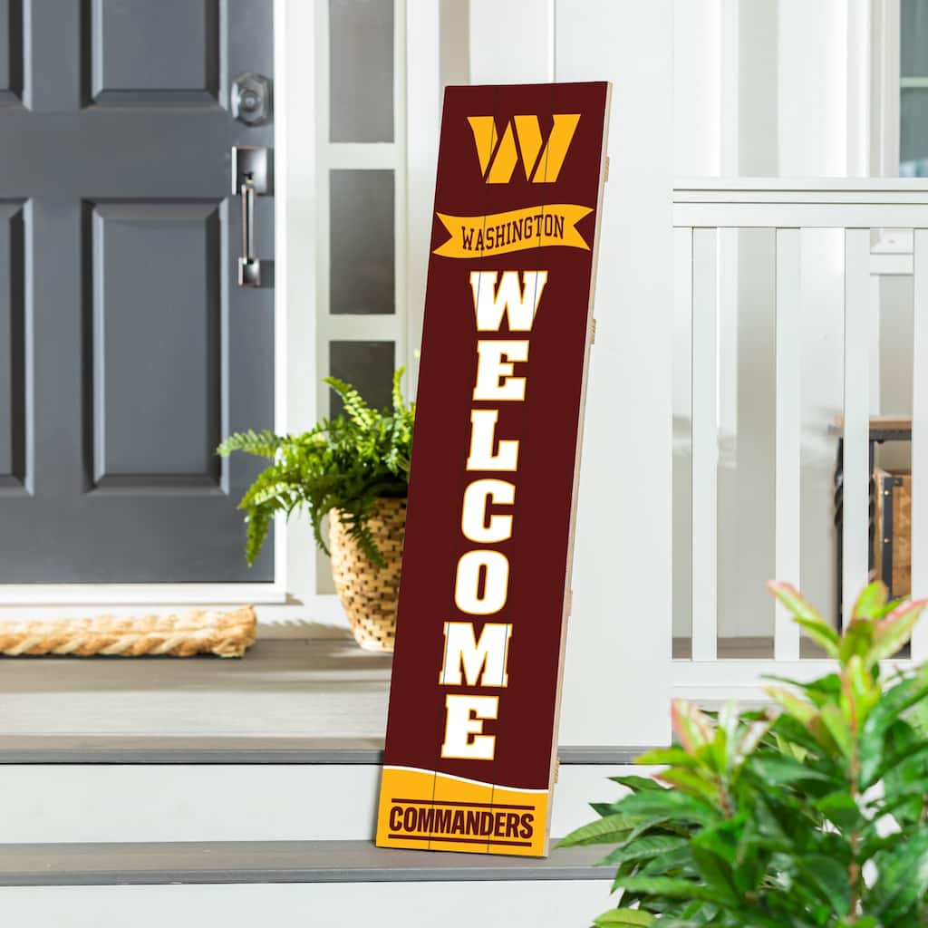 47" Porch Leaner Welcome Wall Sign, Washington Commanders