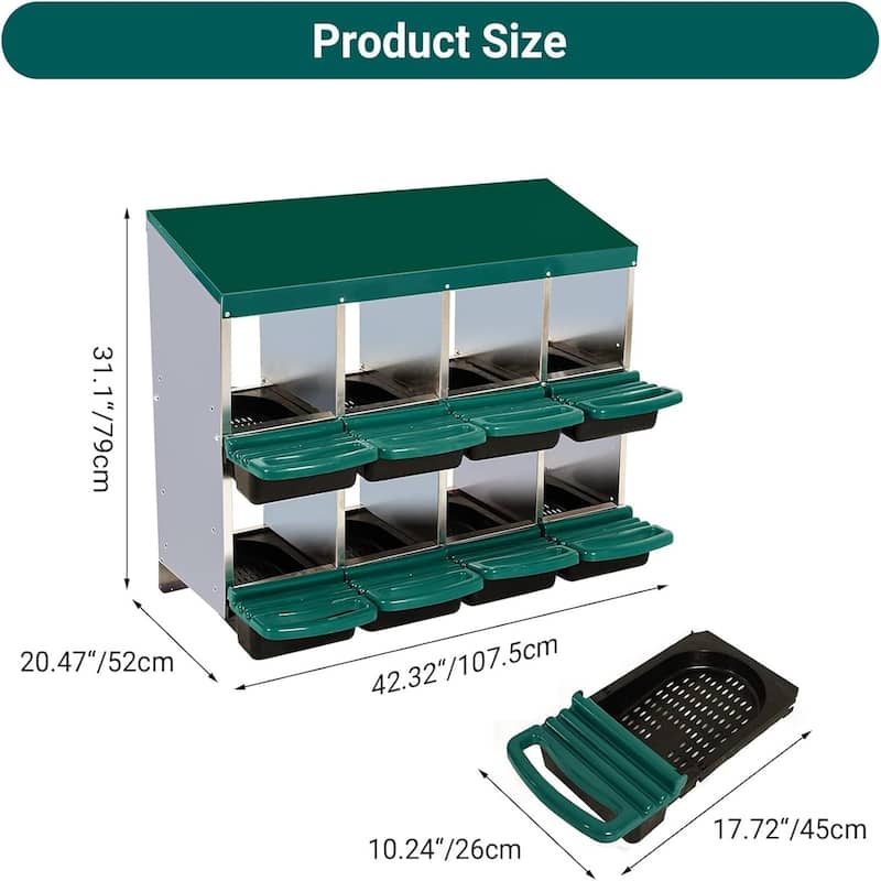 Metal Chicken Nesting Box