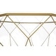 preview thumbnail 3 of 44, Malibu 29" Modern Octagon Center Coffee Table with Tempered Glass Table top & Sturdy Metal Geometric Base for Living Room Office
