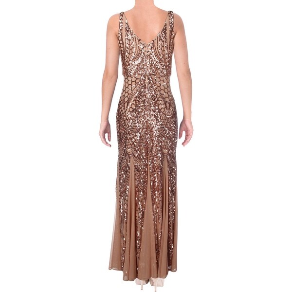 nightway dress rose gold