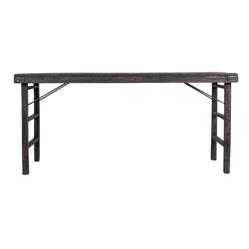 Reclaimed Wood Long Folding Table
