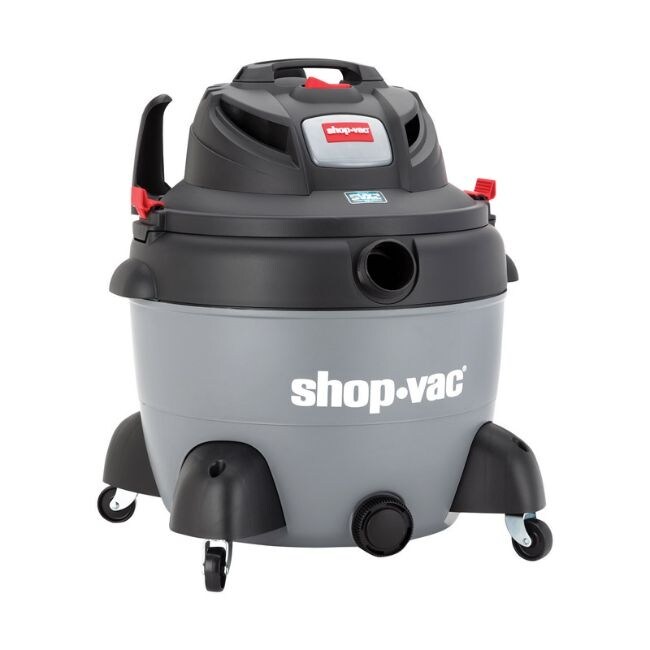 Shop Vacshop Vac 16 Gal Corded Wet Dry Vacuum 12 Amps 120 Volt 6 5 Hp Gray 27 Lb Wet Dry Carpet For Allergy Sufferers Corded Assembled Dailymail