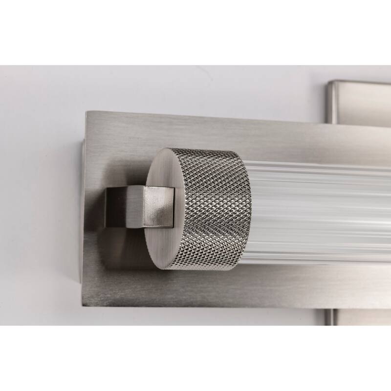 Larissa 14 Inch LED Vanity 3000K CCT Brushed Nickel Finish Opaque Glass - Brushed Nickel