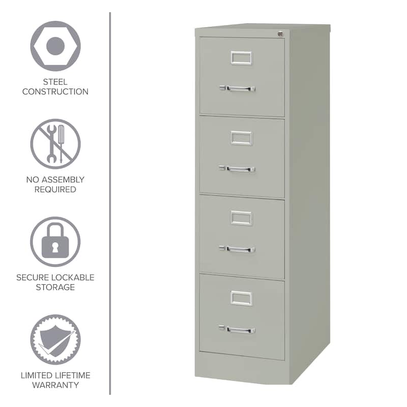 Hirsh 25" Deep 4-drawer Letter-size Commercial Vertical File Cabinet