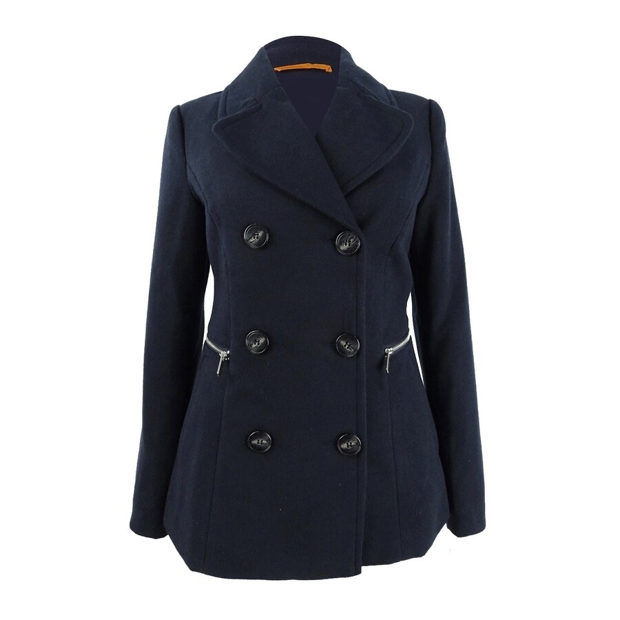 Maralyn /& Me Juniors Double-Breasted Peacoat