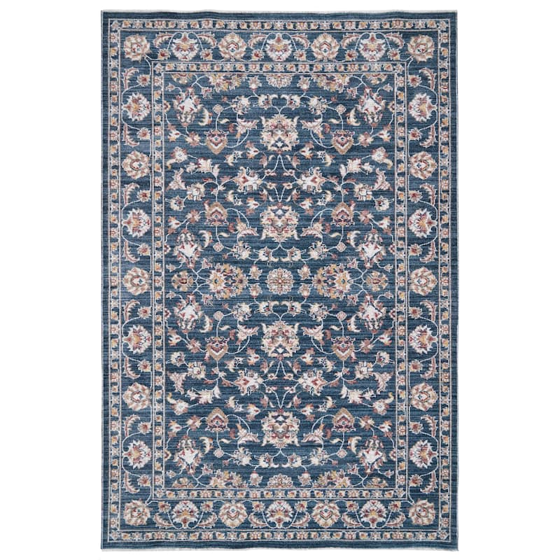 Terra by Obeetee Heirloom Sarouk Rug - 8'10" x 11'10" - Oxford Blue